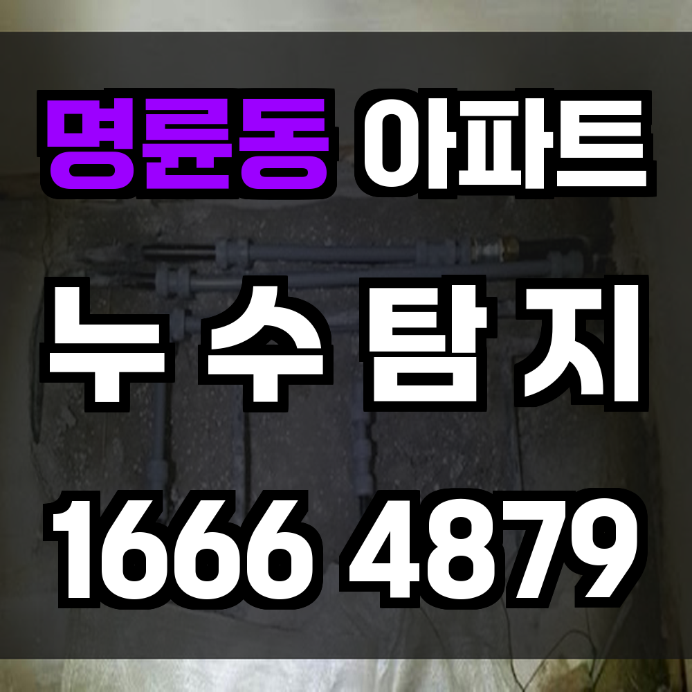 명륜동 아파트 누수