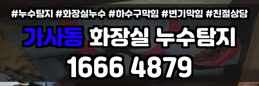 가사동 화장실 누수