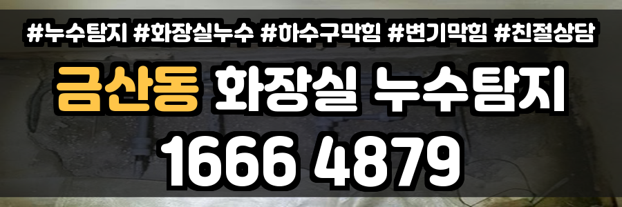 금산동 화장실 누수