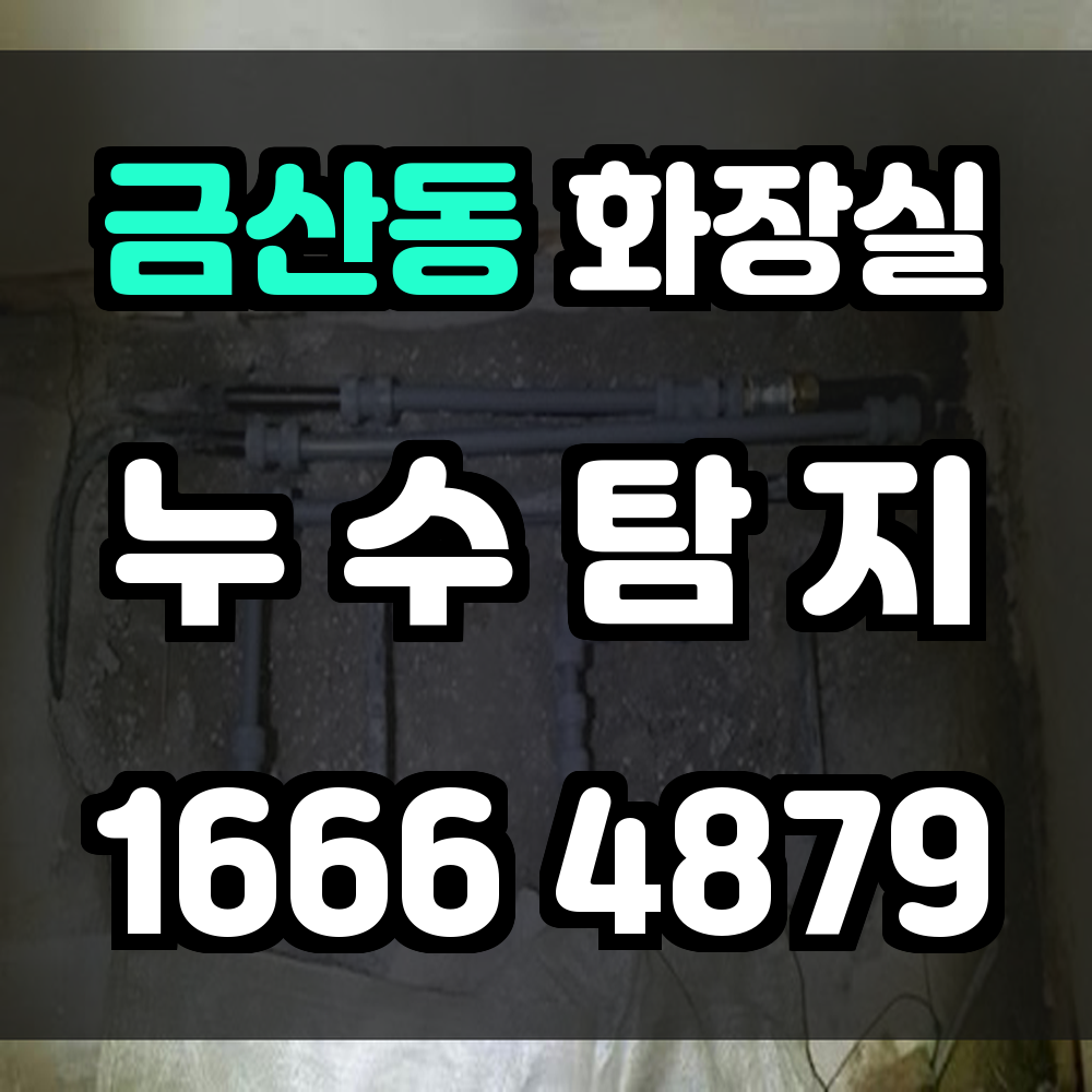금산동 화장실 누수