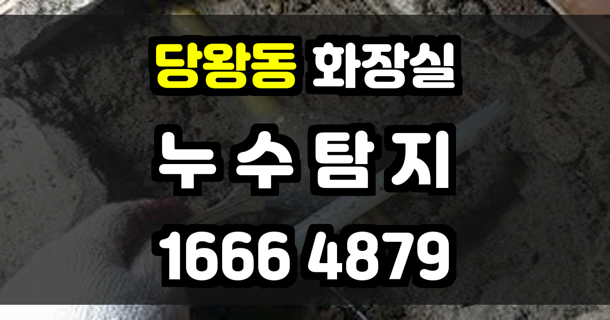 당왕동 화장실 누수