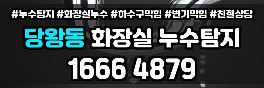 당왕동 화장실 누수