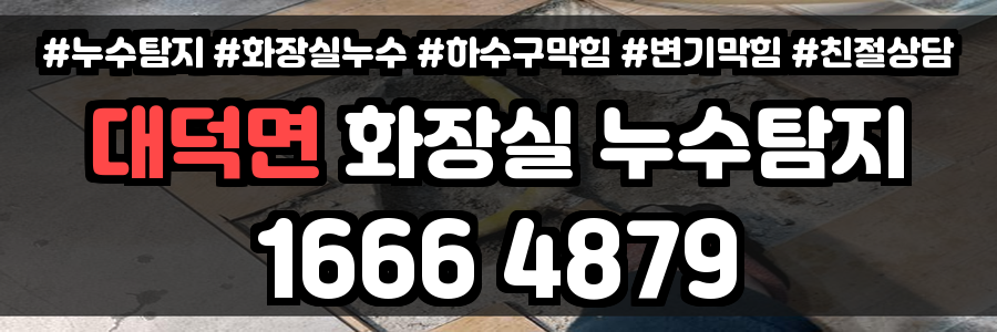 대덕면 화장실 누수