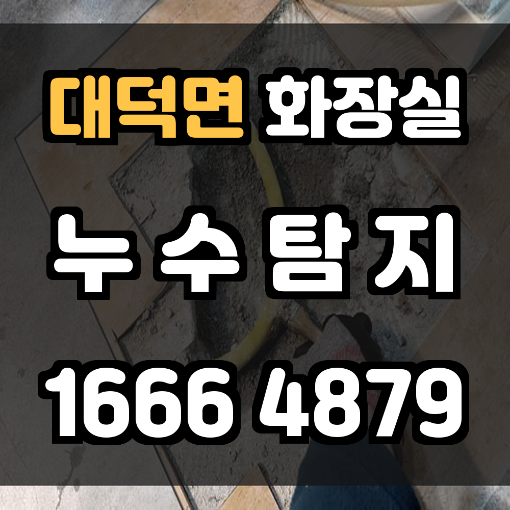 대덕면 화장실 누수