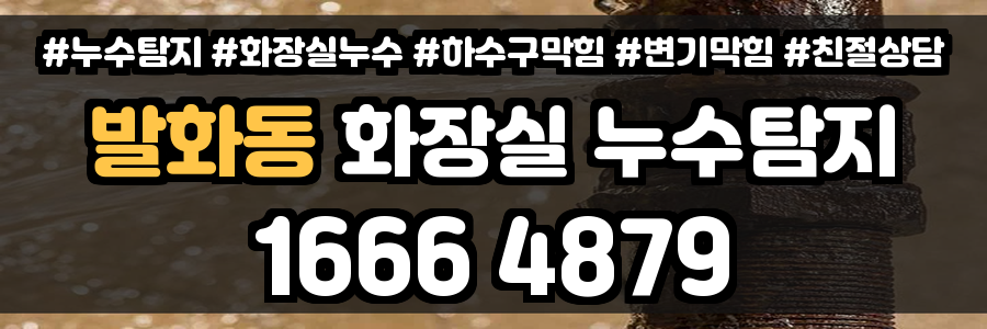 발화동 화장실 누수