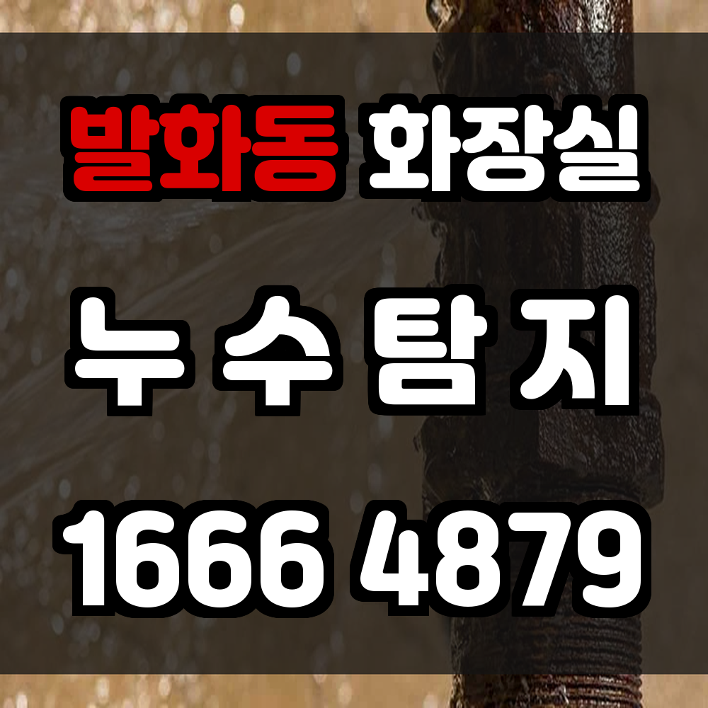 발화동 화장실 누수탐지 정확한 진단으로 누수 문제를 신속하게 해결