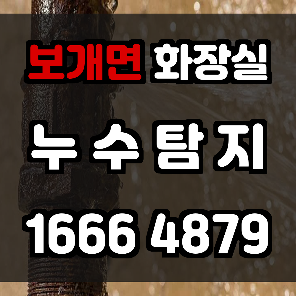 보개면 화장실 누수탐지 빠르고 정밀한 점검으로 피해 예방