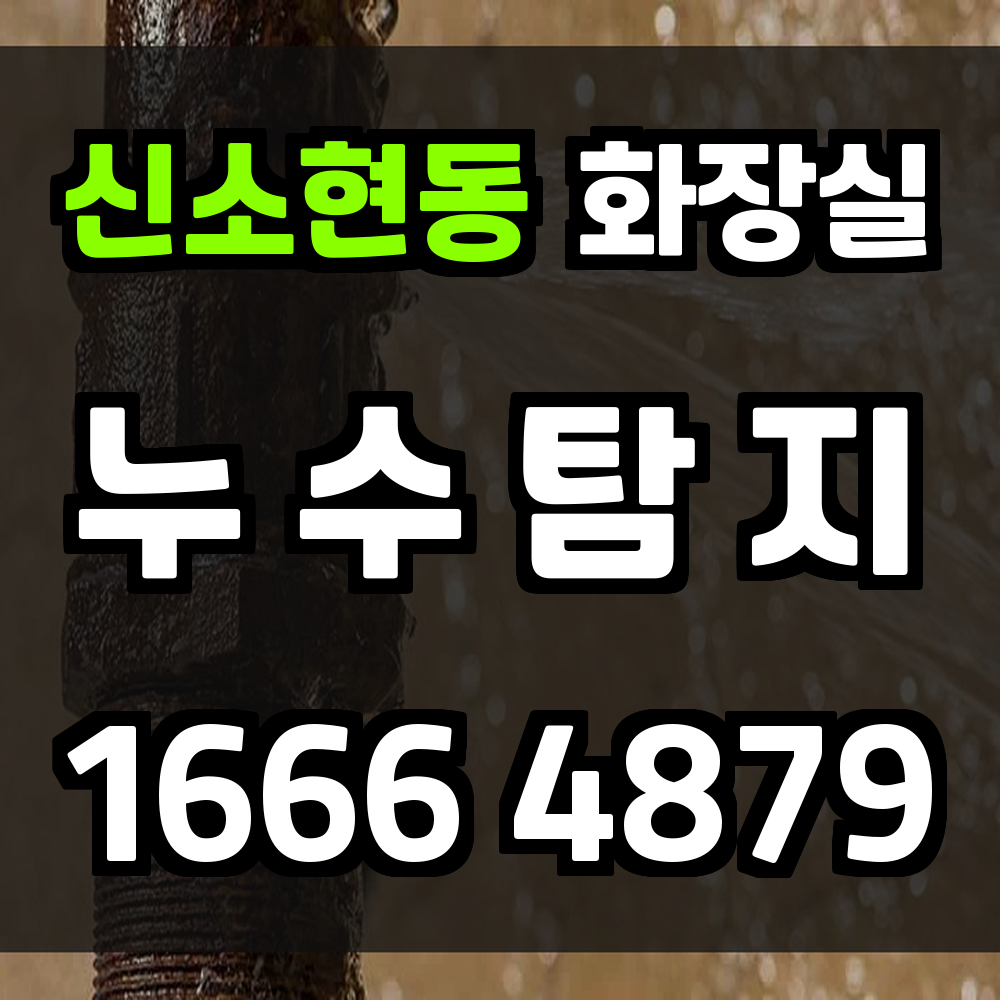 신소현동 화장실 누수탐지 해체 없이 정확하게 잡아드립니다