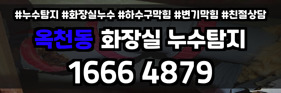 옥천동 화장실 누수