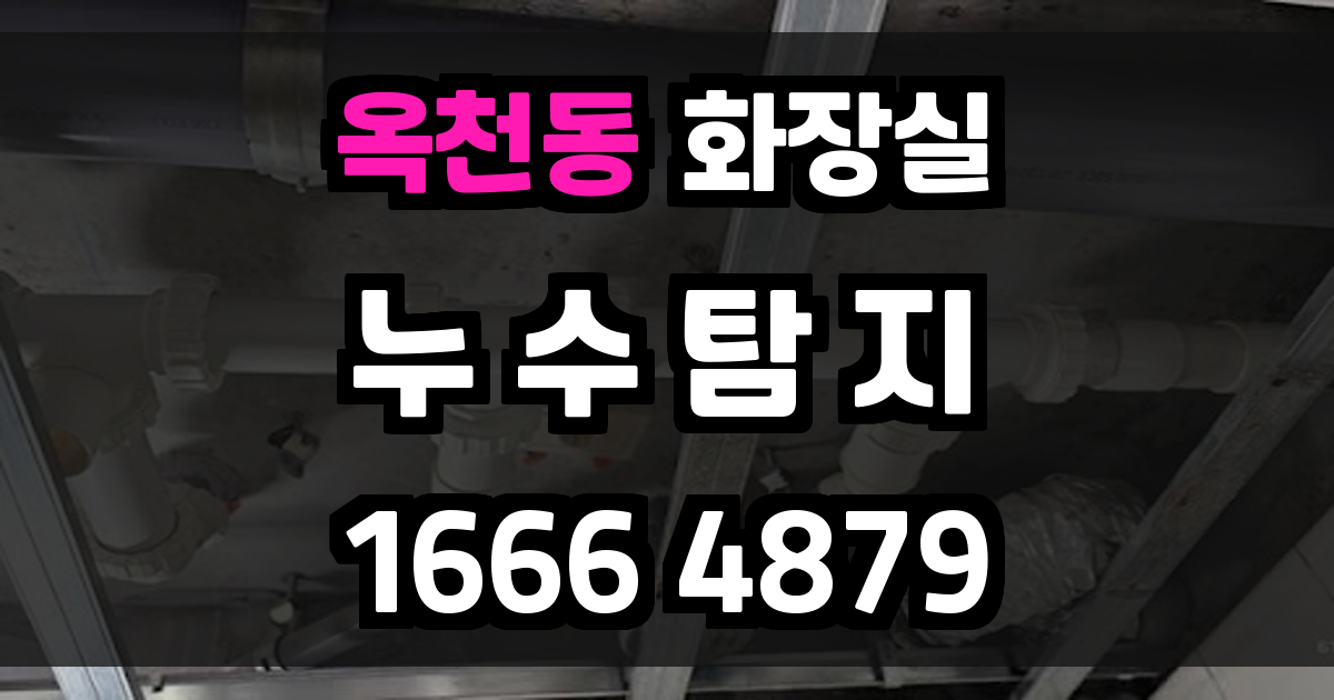 옥천동 화장실 누수