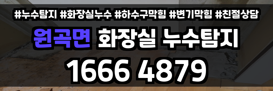 원곡면 화장실 누수