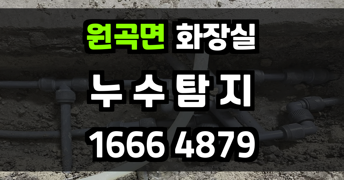 원곡면 화장실 누수