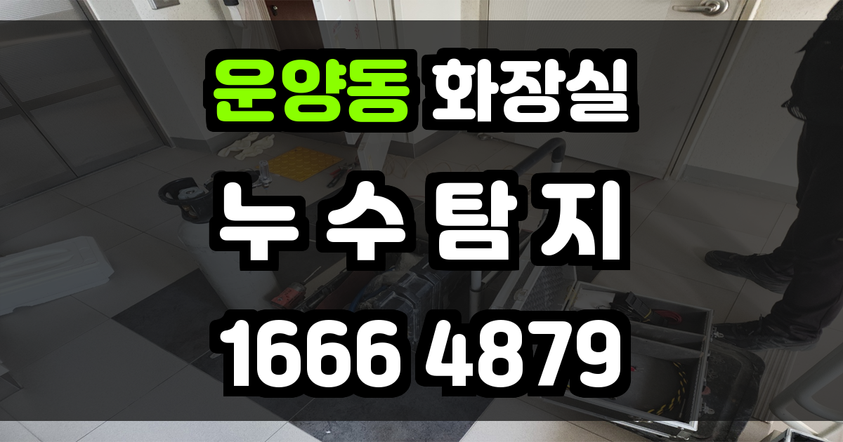 운양동 화장실 누수