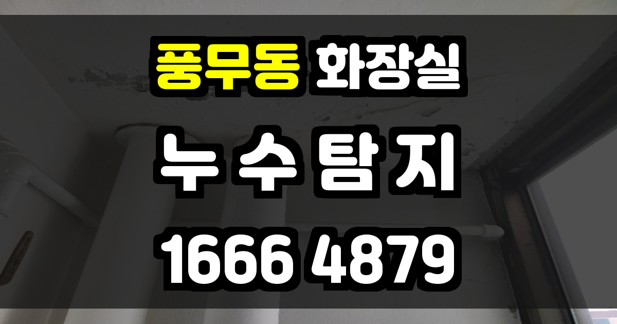 풍무동 화장실 누수