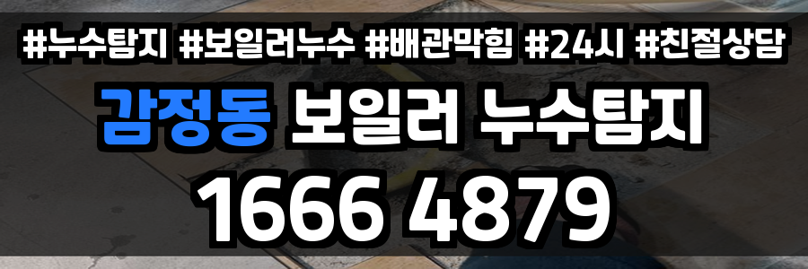 감정동 보일러 누수