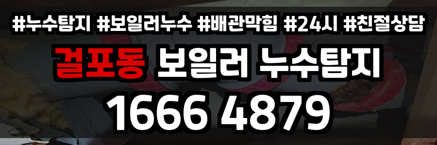 걸포동 보일러 누수