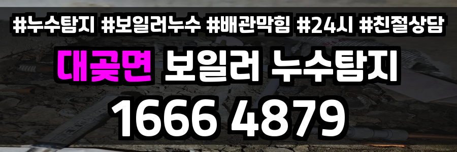 대곶면 보일러 누수