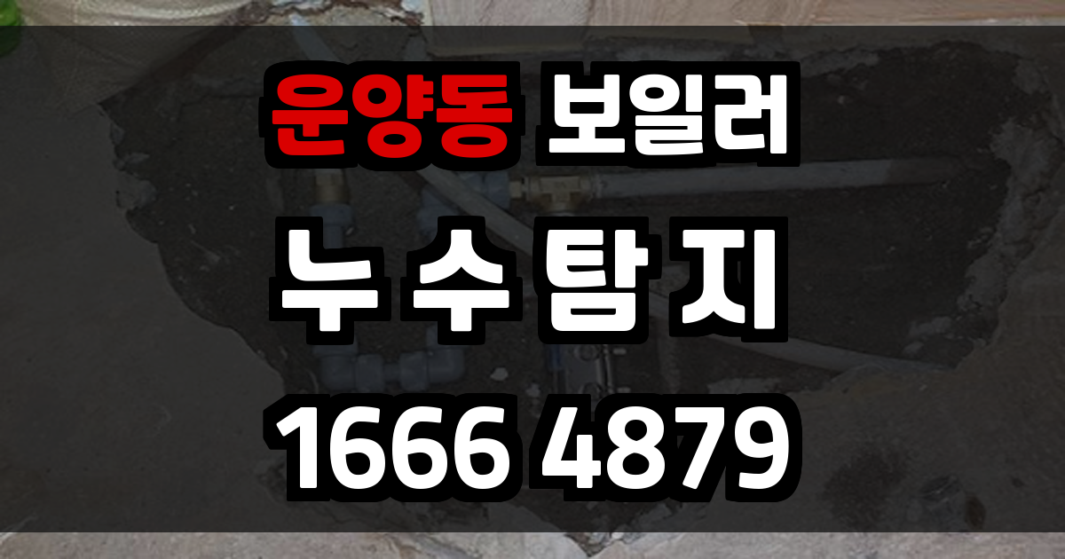 운양동 보일러 누수