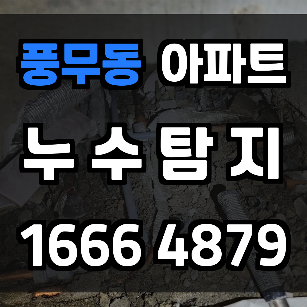 풍무동 아파트 누수탐지 신속 정밀 진단과 합리적 보수