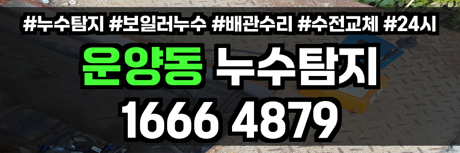 운양동 누수탐지