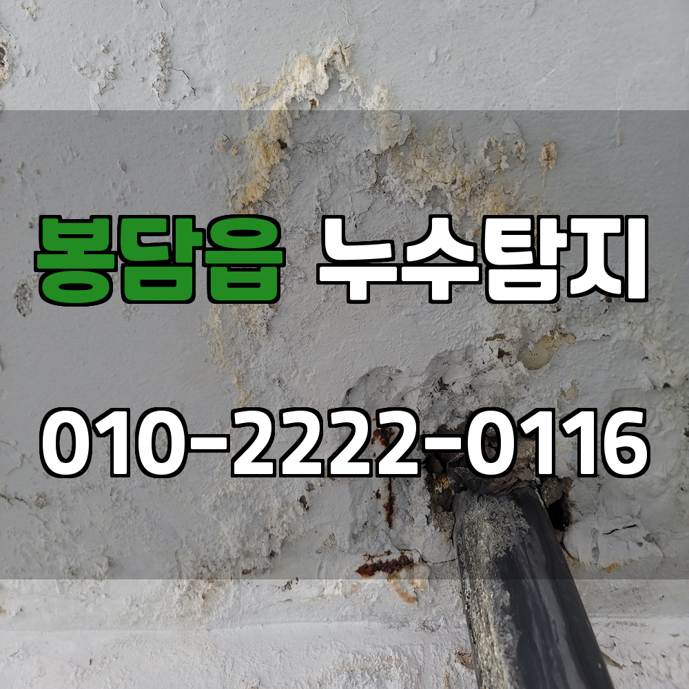 봉담읍 누수탐지 서비스 지역