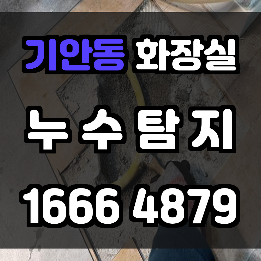 기안동 화장실 누수