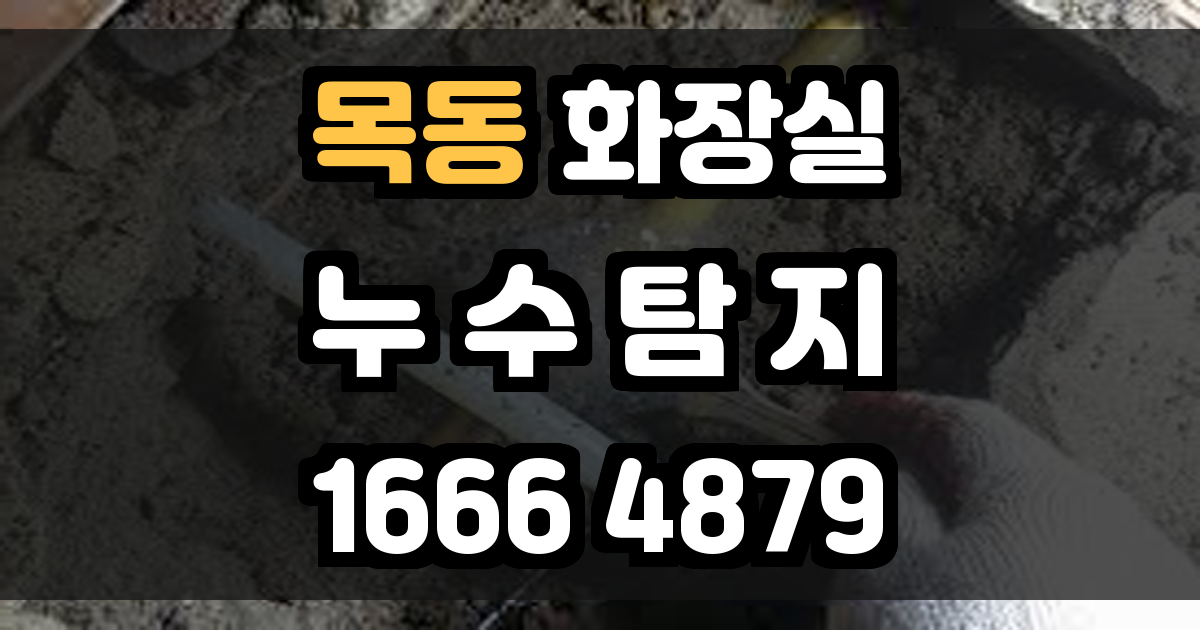목동 화장실 누수