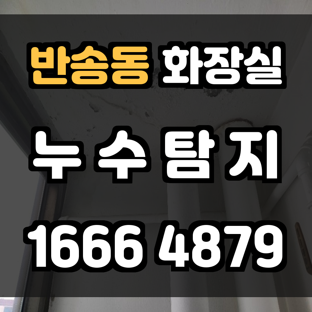 반송동 화장실 누수