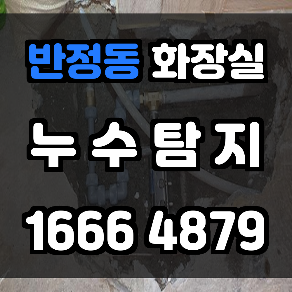 반정동 화장실 누수