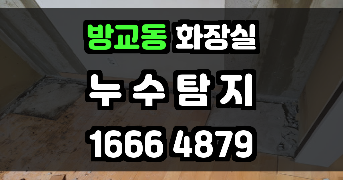 방교동 화장실 누수