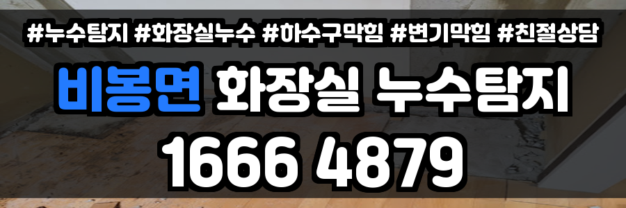 비봉면 화장실 누수