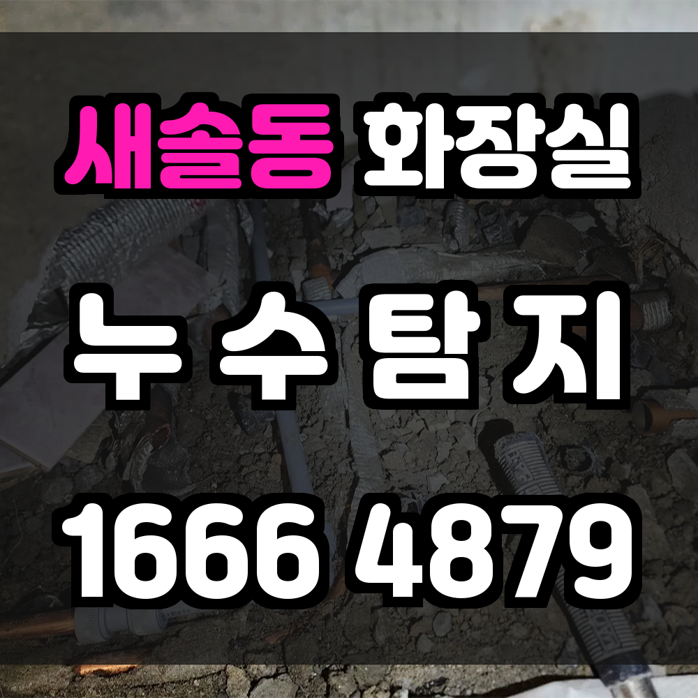 새솔동 화장실 누수탐지 보이지 않는 누수도 손상 없이 진단
