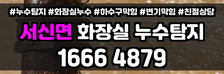 서신면 화장실 누수