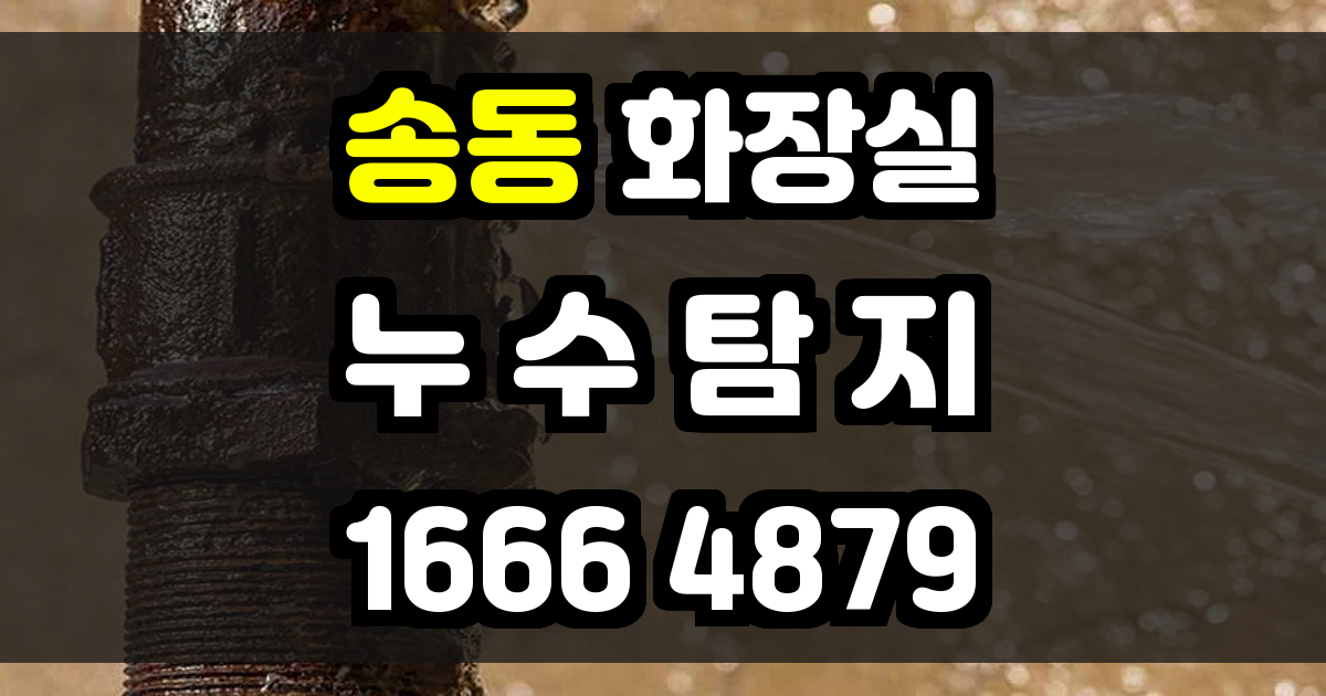 송동 화장실 누수