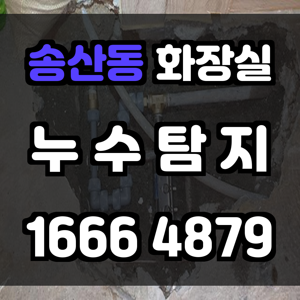 송산동 화장실 누수탐지 정확한 점검으로 비용 절감