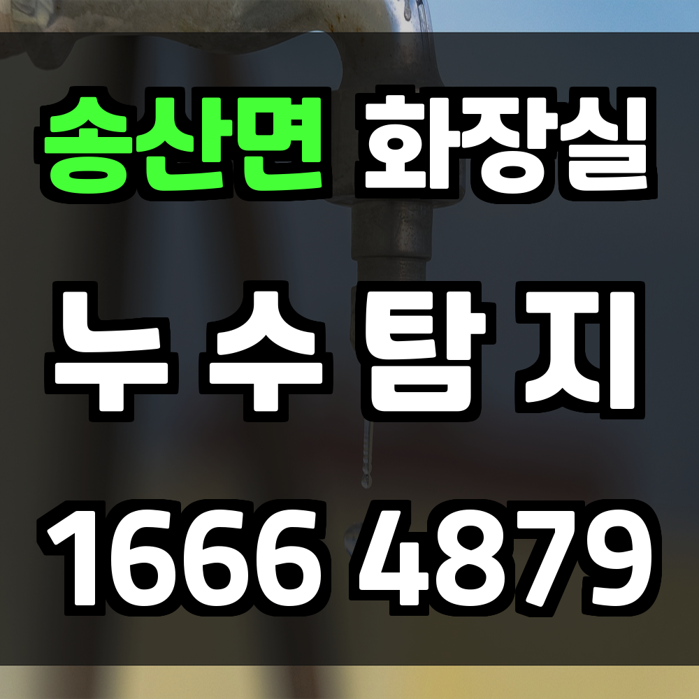 송산면 화장실 누수탐지 신속 정확한 점검과 복구 서비스