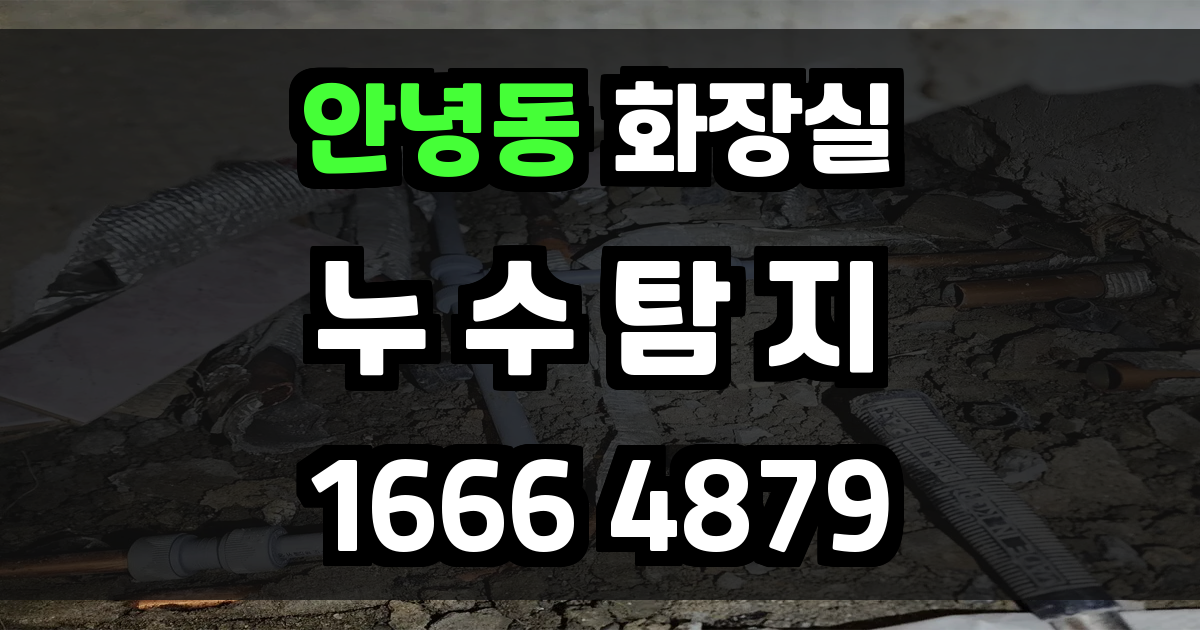 안녕동 화장실 누수