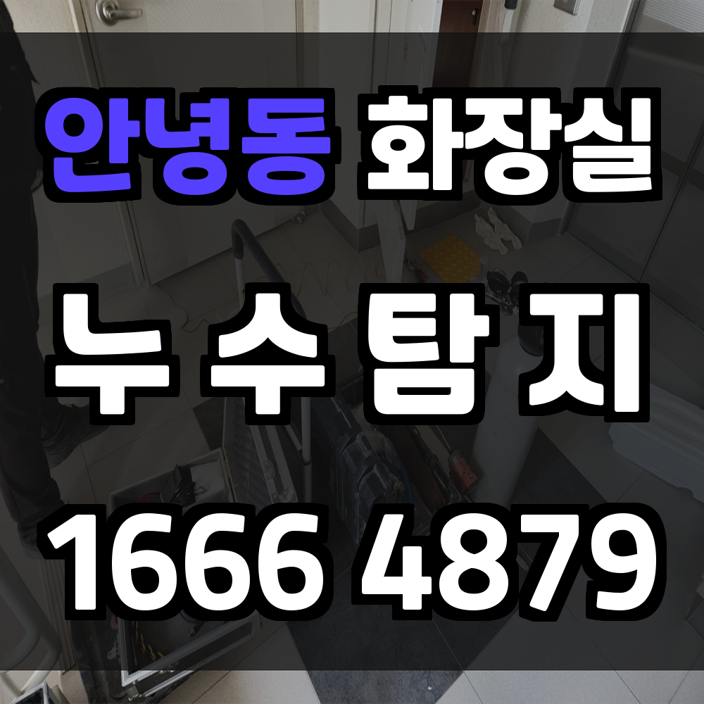 안녕동 화장실 누수탐지 빠르고 세심한 복구 서비스