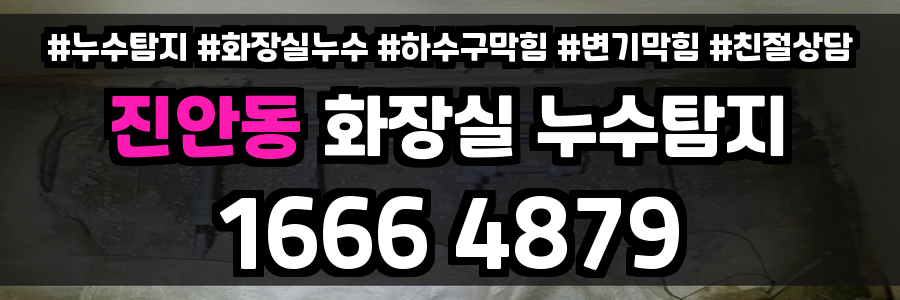 진안동 화장실 누수