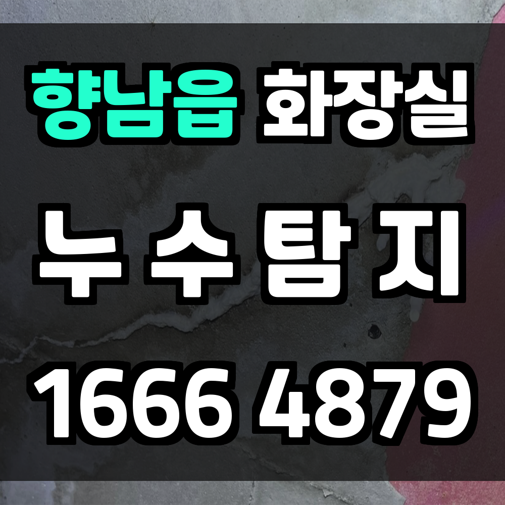 향남읍 화장실 누수탐지 신속한 진단과 복구 서비스
