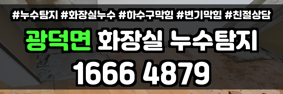 광덕면 화장실 누수