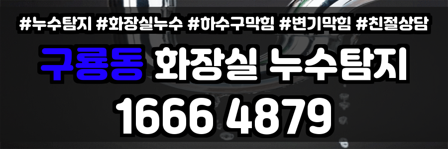 구룡동 화장실 누수