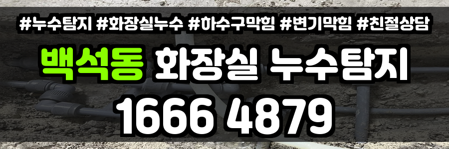 백석동 화장실 누수