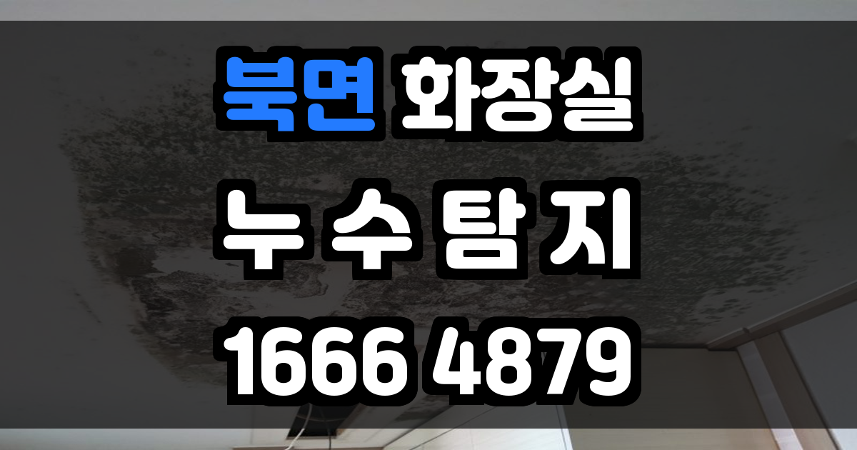 북면 화장실 누수