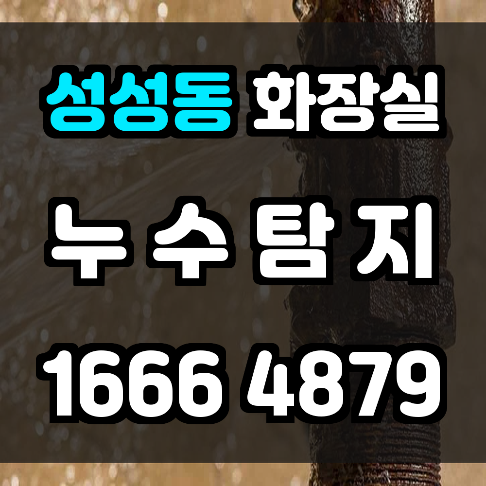 성성동 화장실 누수탐지 정확한 진단으로 피해 최소화