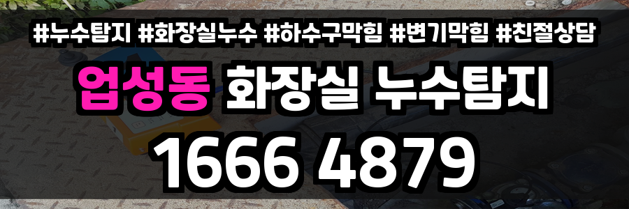 업성동 화장실 누수