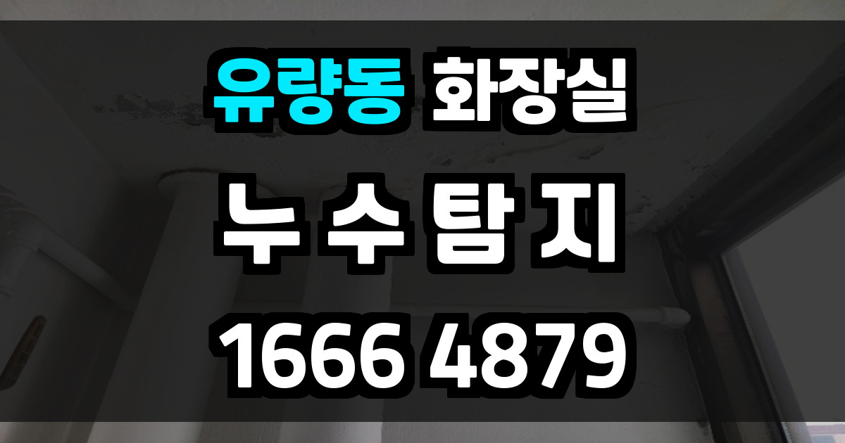 유량동 화장실 누수