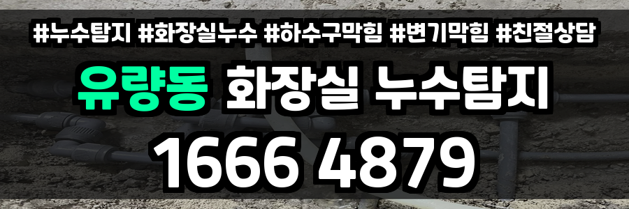 유량동 화장실 누수