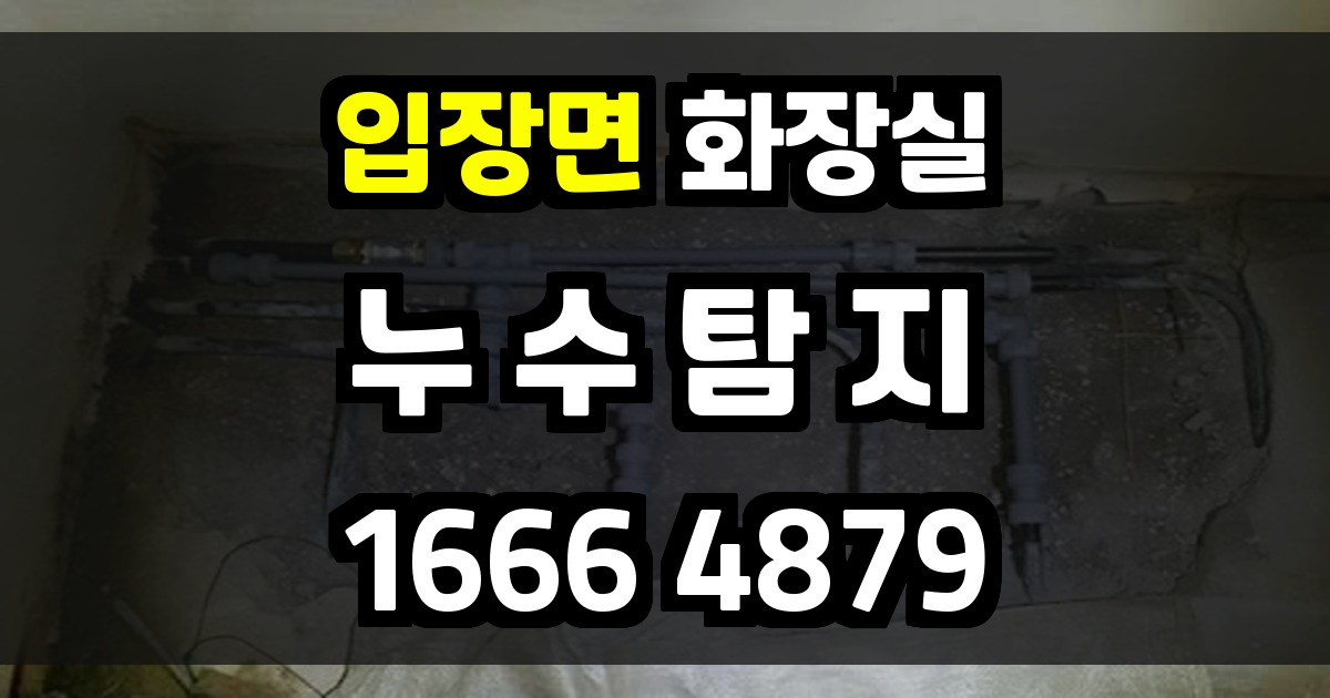 입장면 화장실 누수