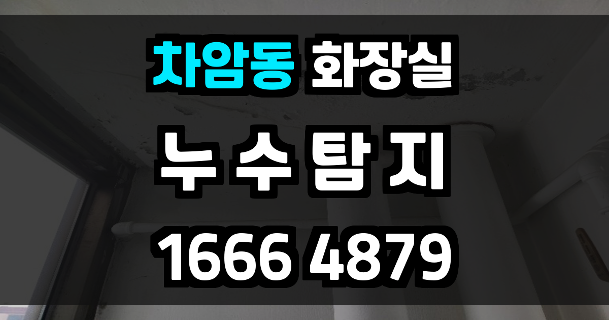 차암동 화장실 누수